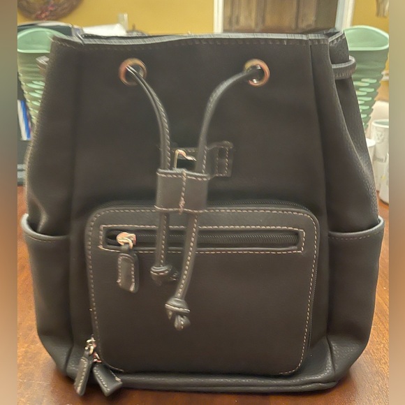 TOTES Mini Faux Leather Backpack - Picture 4 of 13